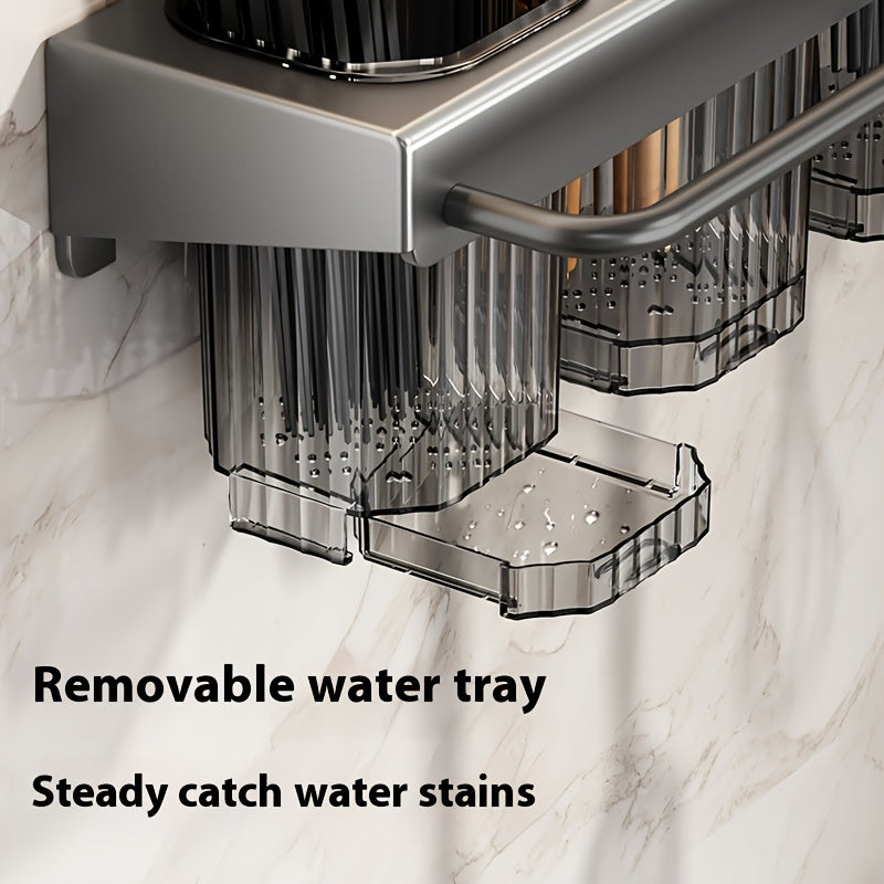 Organizador de almacenamiento para herramientas de cocina, soporte de pared para utensilios y cuchillos