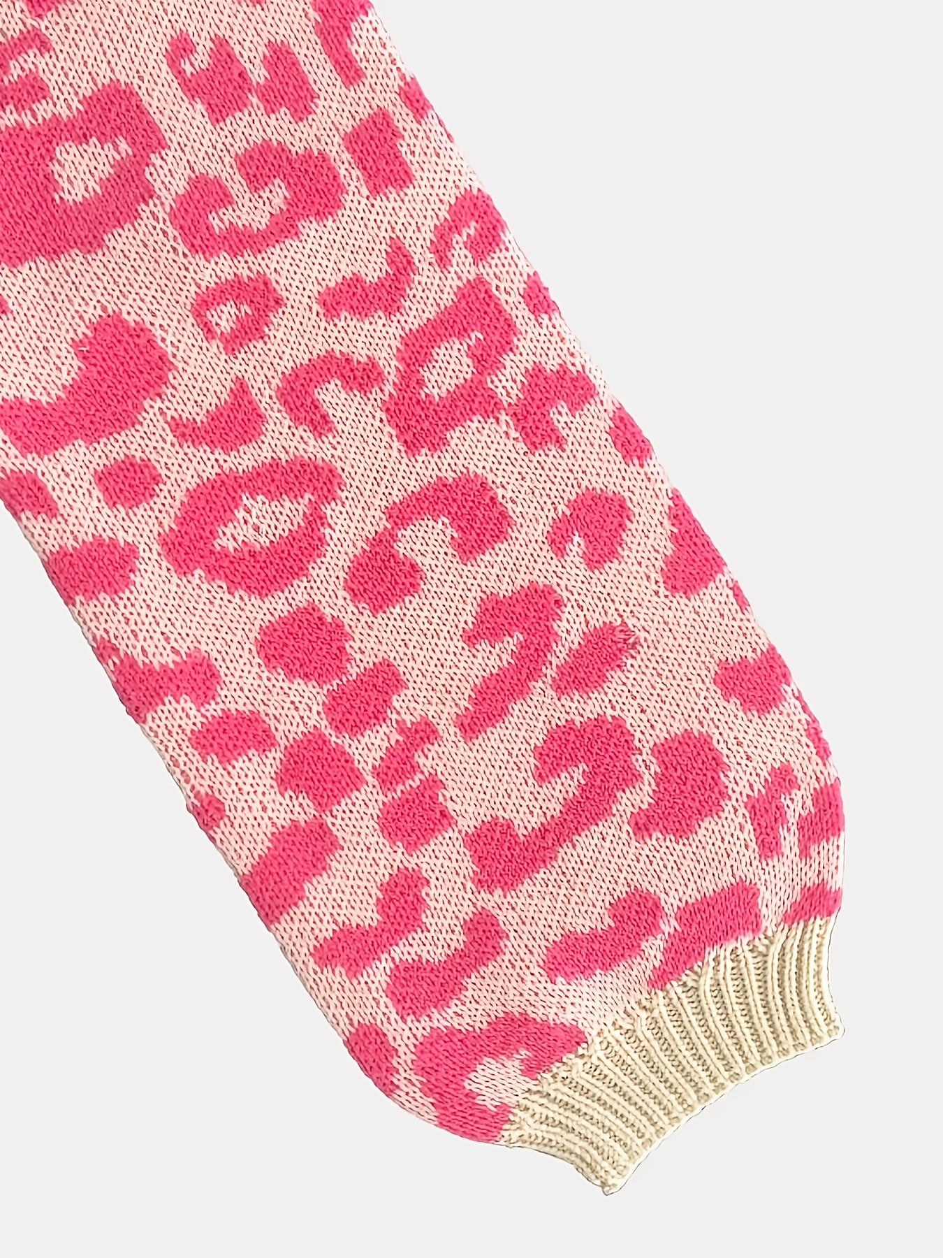 Plus o'lcham ayollar uchun fleece cardigan leopard print gullar ochiq old kiyim