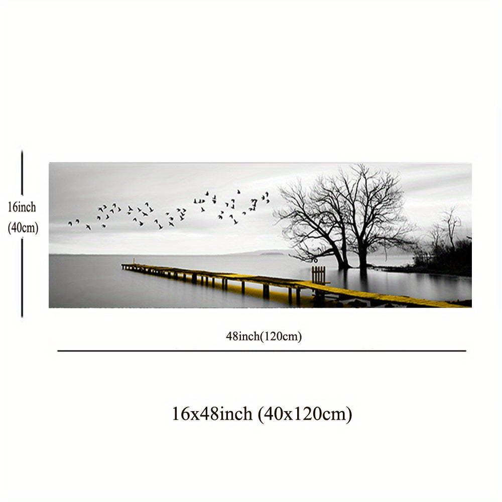 Sanoat uslubidagi ko'prik manzarasi HD kanvas rasmlari plakat - uy va ofis bezatish uchun ideal