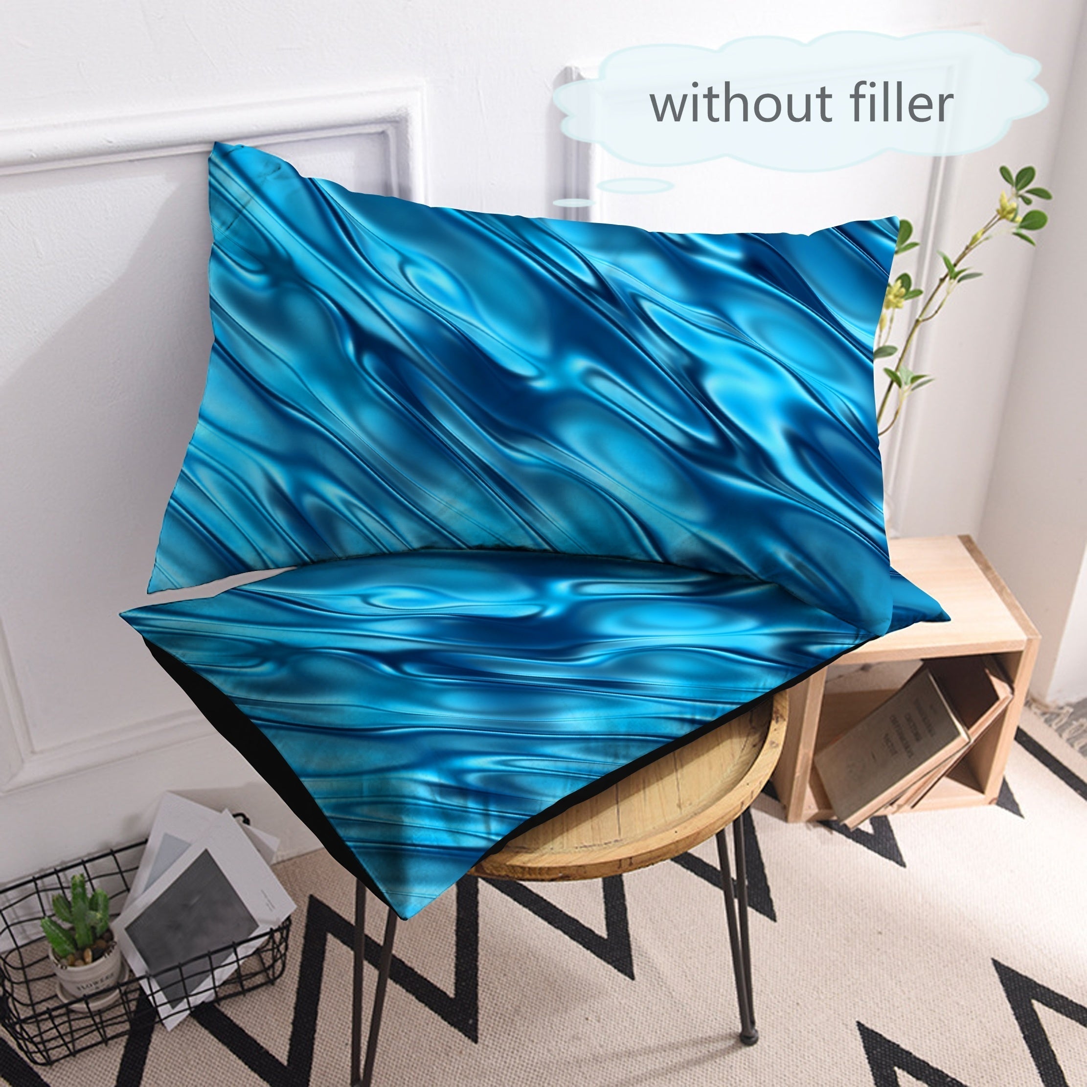 Textured Printed Pillowcase Set of 2 Soft Breathable Home Decor Covers