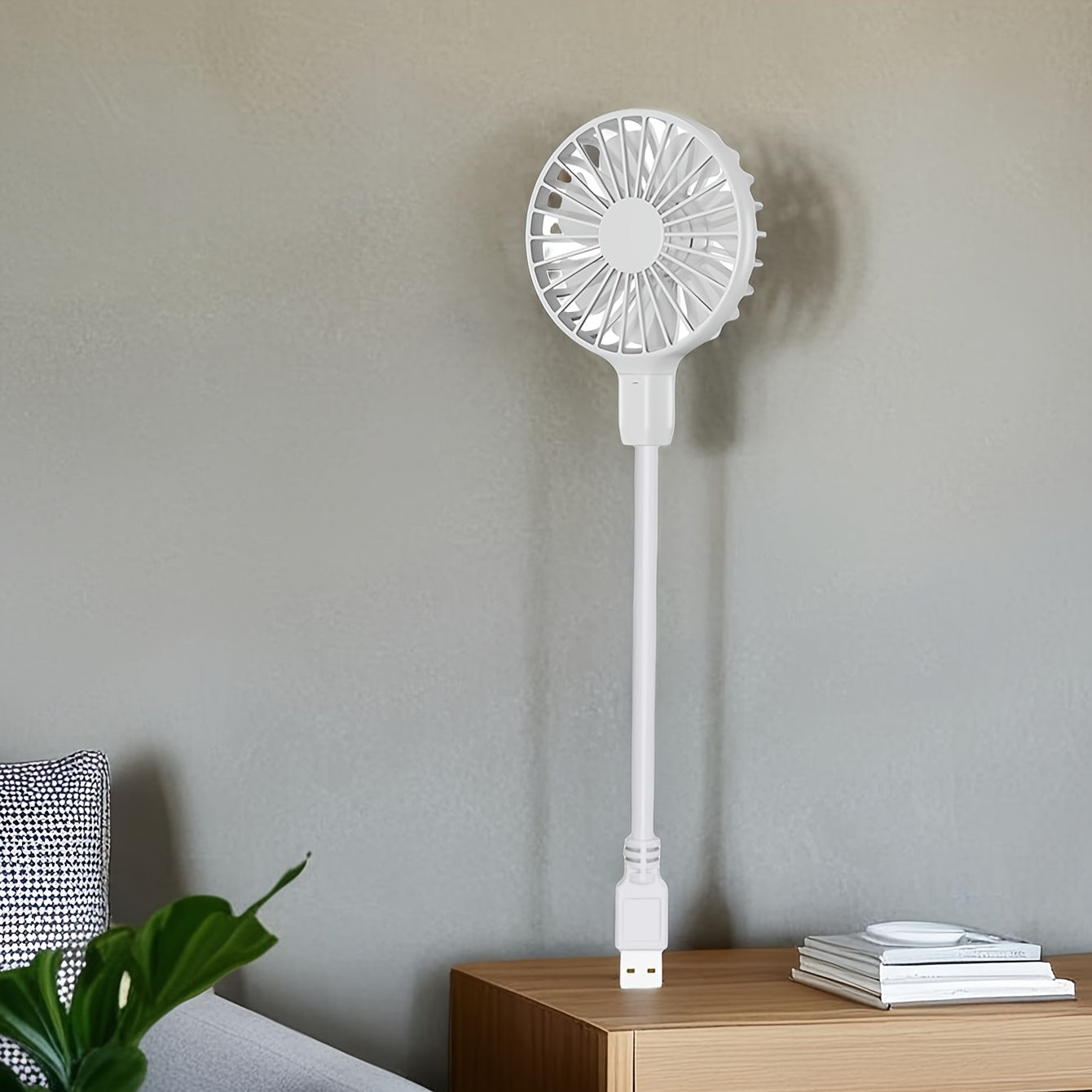 Portable USB Mini Fan for Travel Camping Outdoor and Desktop Use Quiet Compact ABS