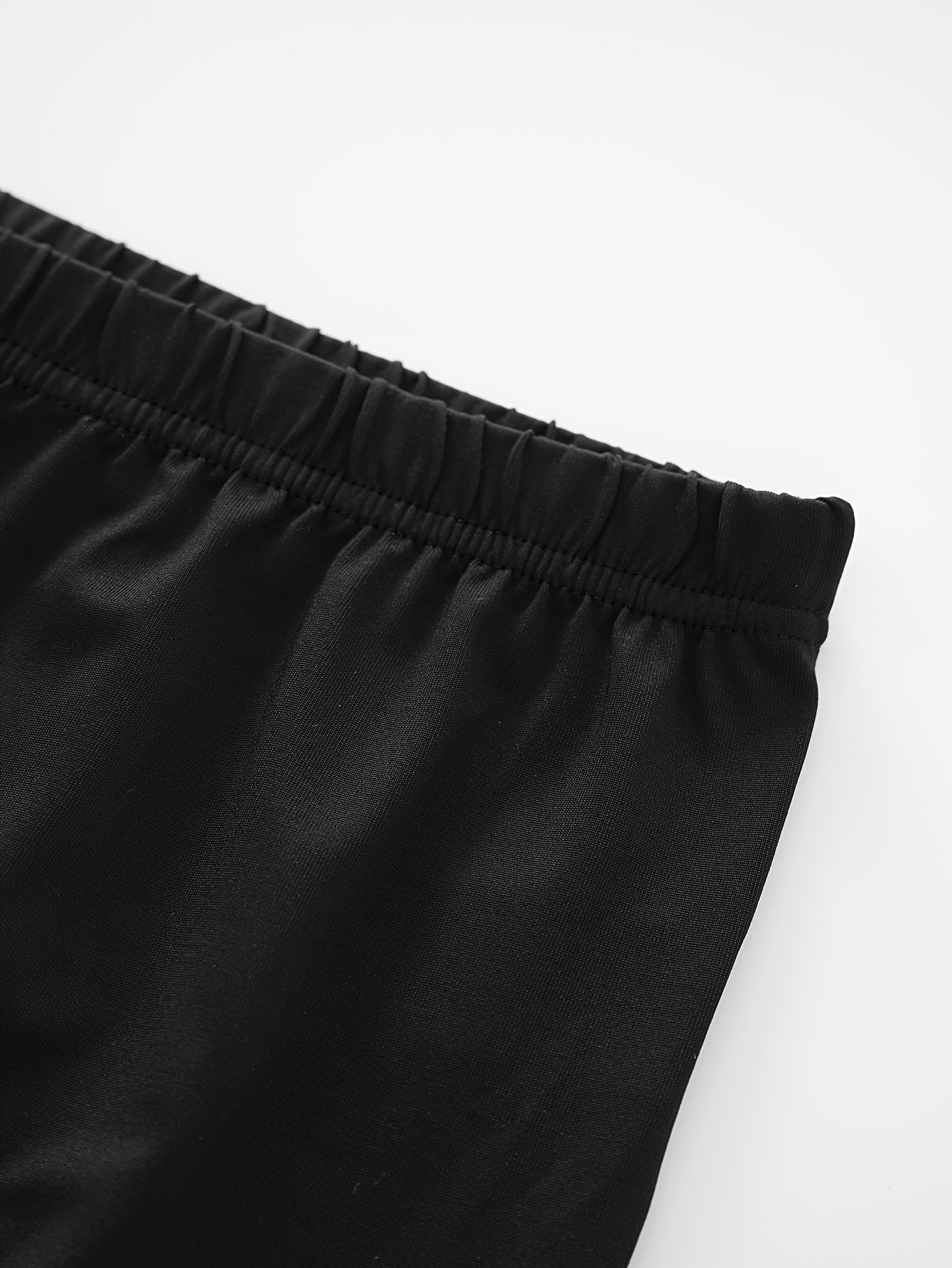 Plus Size Women's High-Waisted Capri Leggings Yoga Shorts, Stretchy, Lightweight Summer Activewear Black Green