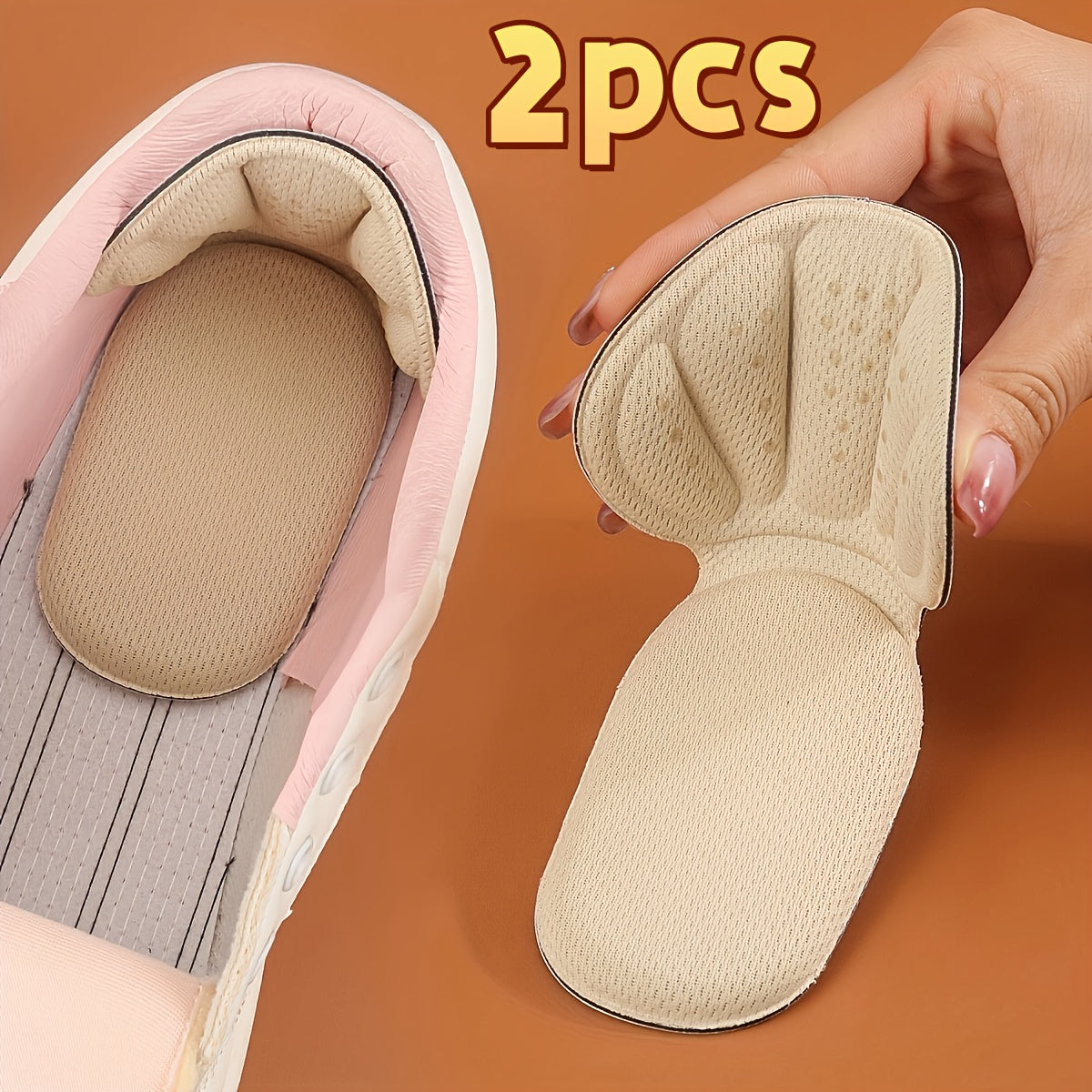 Unisex nafas oladigan tizzaga moslashgan orqa qoplamalar 2-in-1 yopishqoqsiz shokni yutuvchi padlar