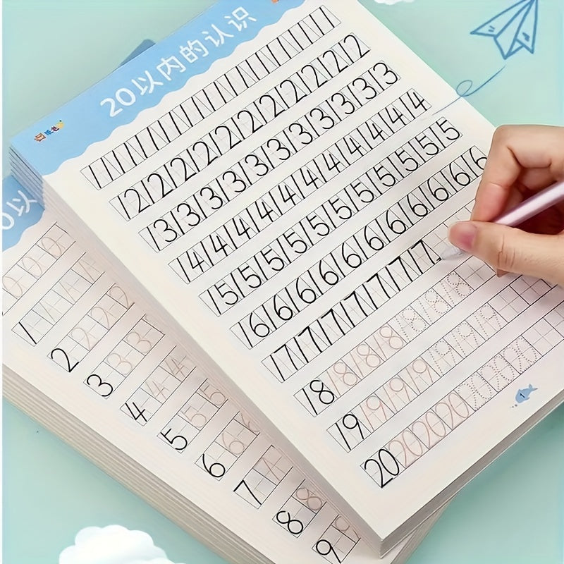 Early Childhood Education Activity Books for Ages 3+ with Number Recognition and Math Practice