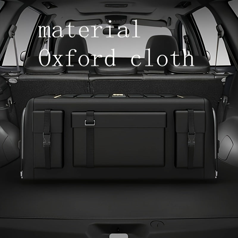 Folding Car Trunk Organizer Durable Textile Storage Box for Vehicle and Home
