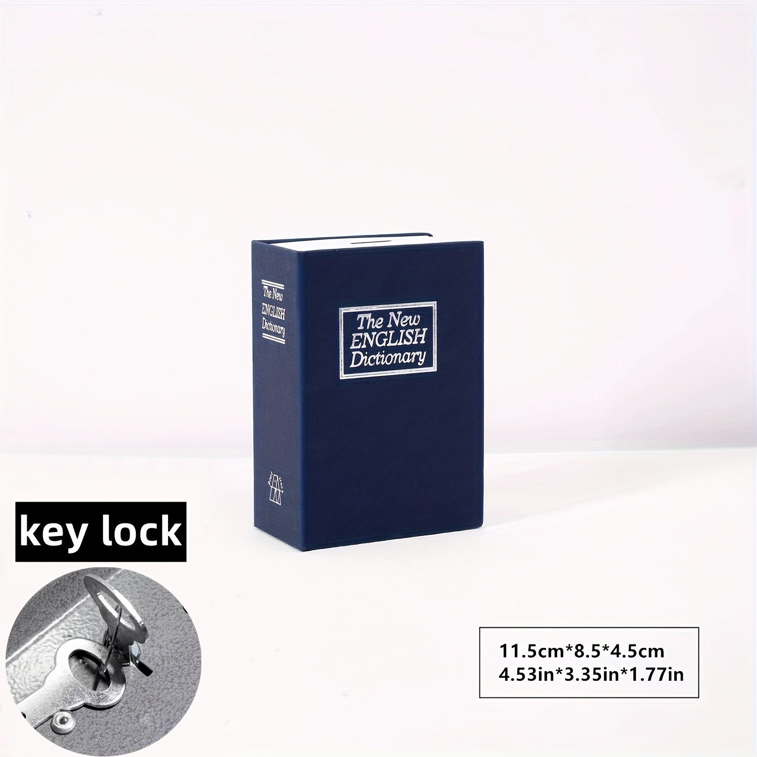 Metal Book Shape Money Box with Password Lock for Valuables Safe Storage