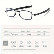 Purple Folding Reading Glasses with Blue Light Blocking and Magnification