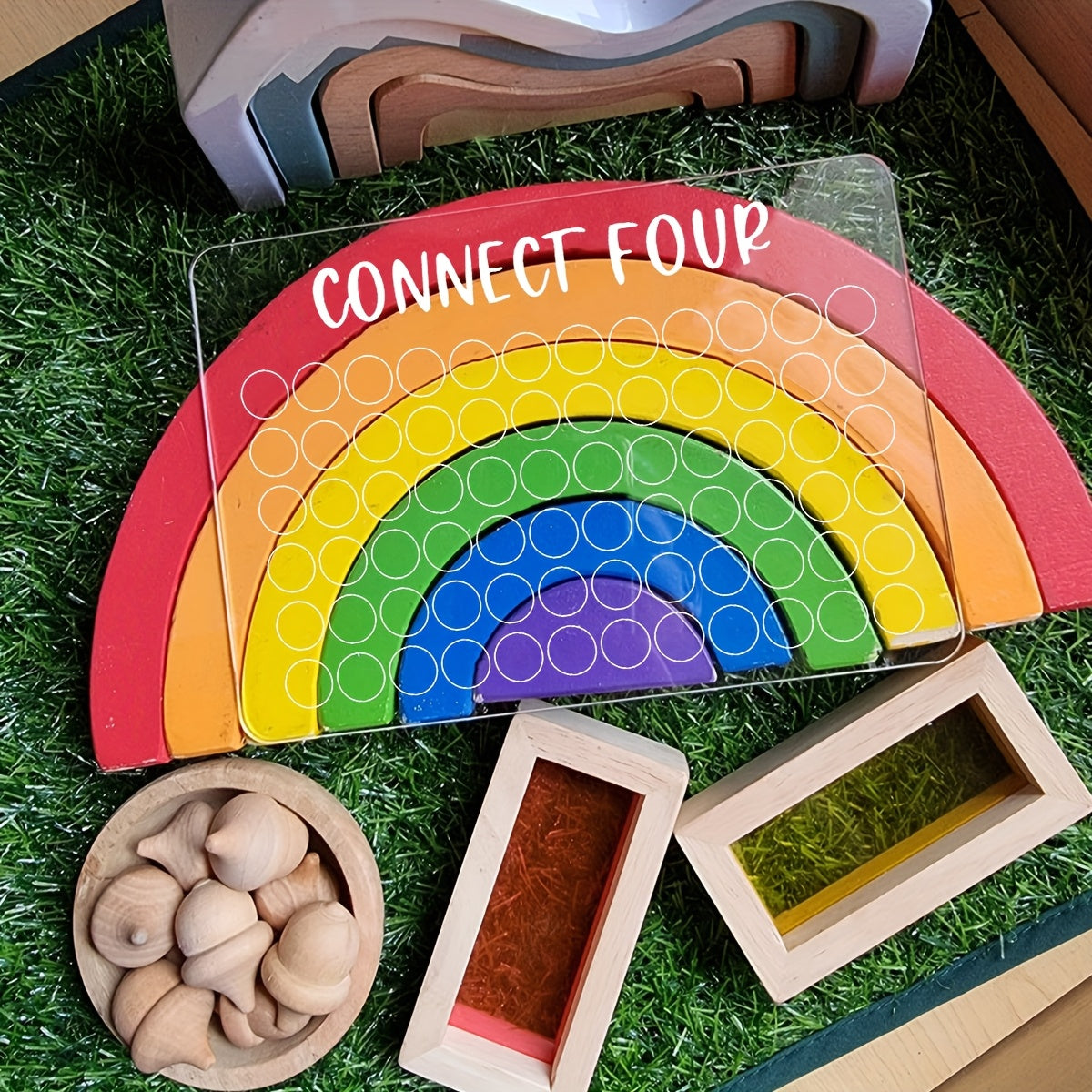 Классная акриловая игровая доска - идеально подходит для развлечений в дороге - включает в себя "Угадай, что это", "Виселица", "Точки и квадраты", "Алфавит", "Соедини четыре" - многоразовая и портативная - идеально для семейного веселья