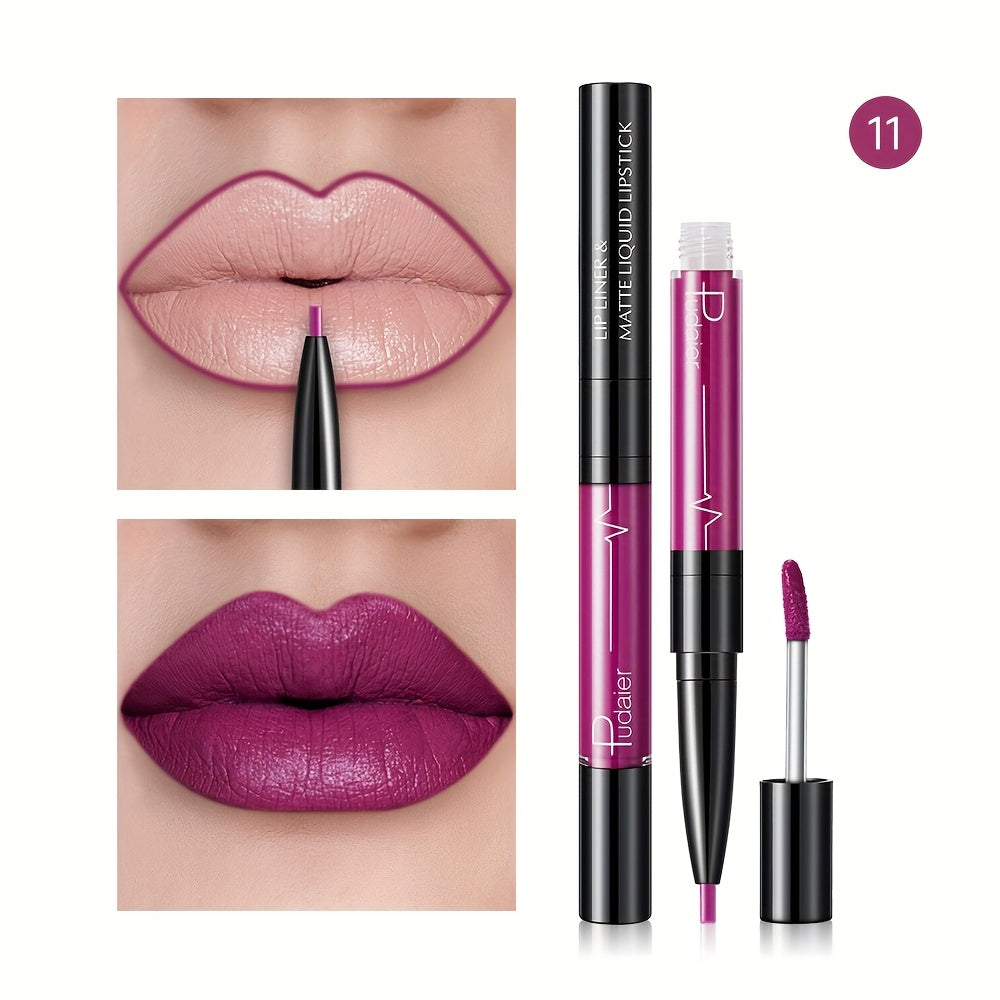 Женский водостойкий карандаш для губ с высокой пигментацией, матовая отделка