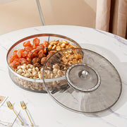 To'ylar, tug'ilgan kunlar va ziyofatlar uchun qopqog'li shirinliklar saqlash qutisi 10.53 dyuym