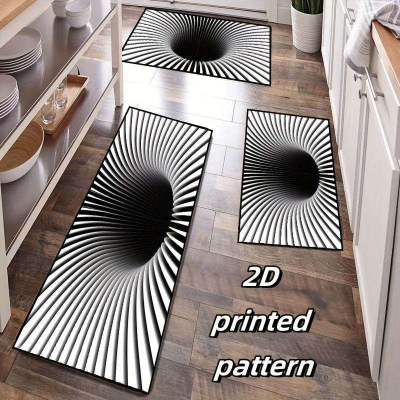 Ванная комната и коврик для пола из впитывающего полиэстера, нескользящий, для гостиной и входа