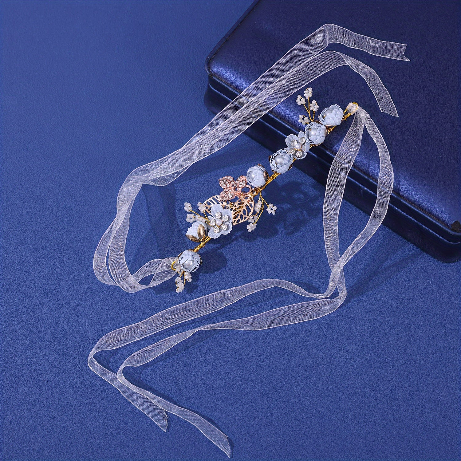 Wedding Wrist Corsages for Brides and Bridesmaids Fabric Flower Ribbon Bracelets