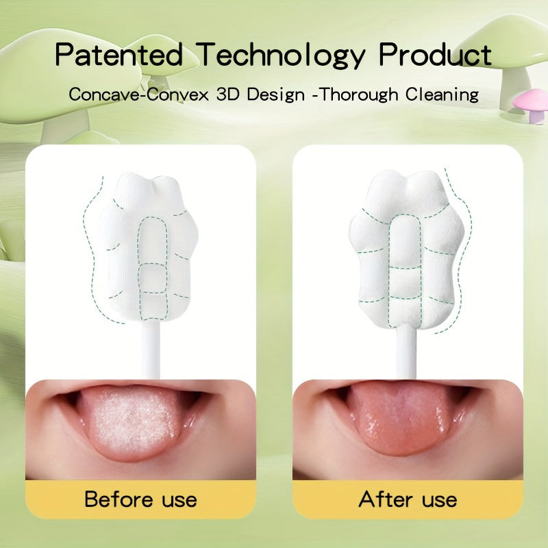 42-Piece Disposable Toothbrush Set for Children and Teens Soft Oral Care with Tongue Cleaner and Gauze