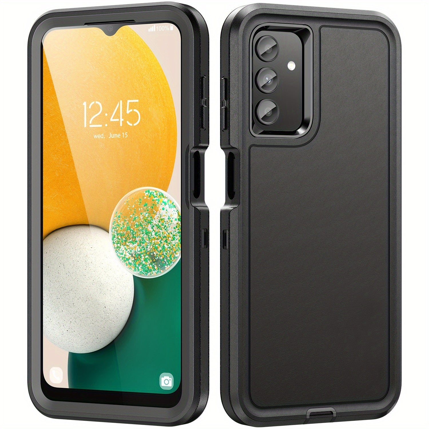 3-в-1 Ударопрочный чехол для ПК и телефона Samsung A15 A14 A13 A04s A54 A53 Всесторонняя защита