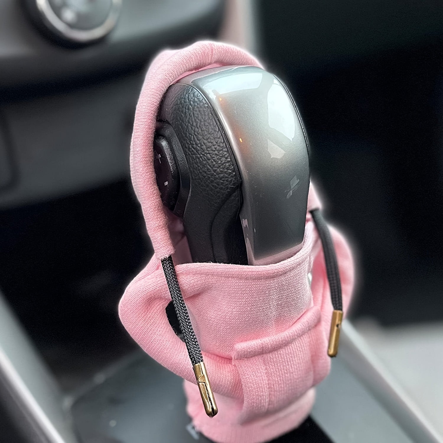 Universal Car Gear Shift Cover Hooded Leather Gear Knob Protector