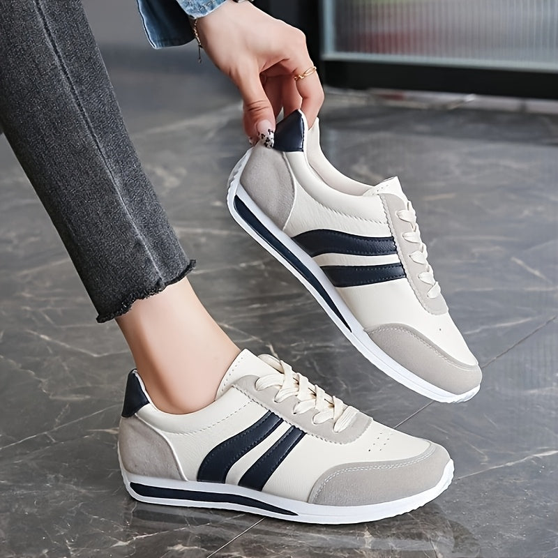 Women’s Lightweight Low-Top Sneakers Breathable Fabric Casual Athletic Shoes