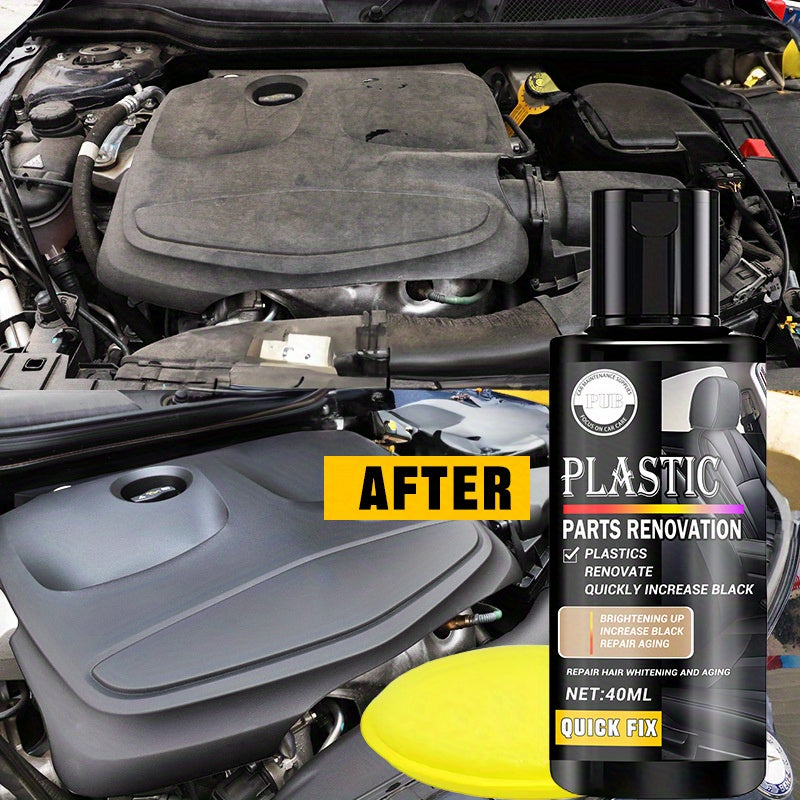 Black Interior Plastic Parts Refurbishing Wax for Car Bumper Dashboard