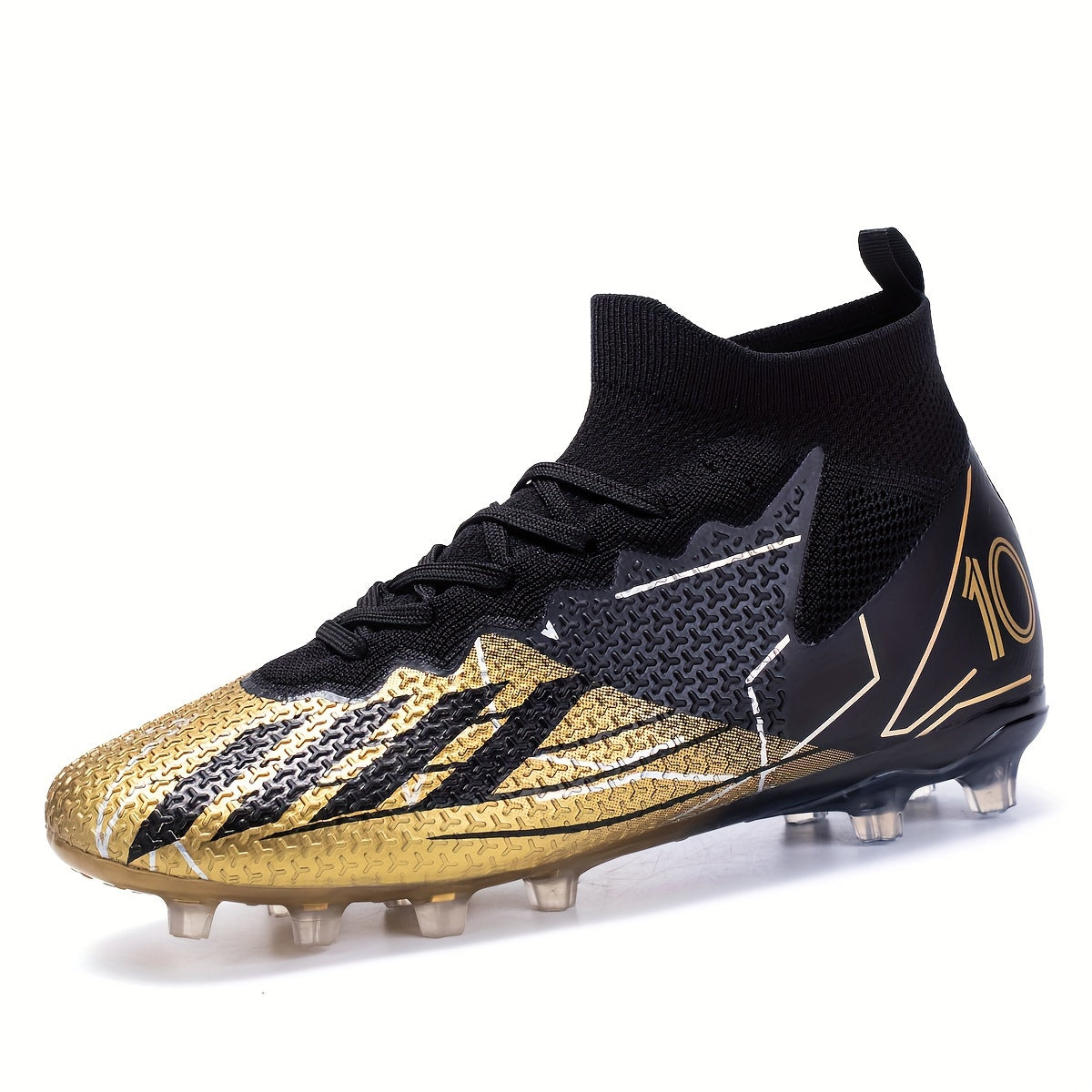 High Top Soccer Cleats Spikes Breathable Non-slip for Training and Competition
