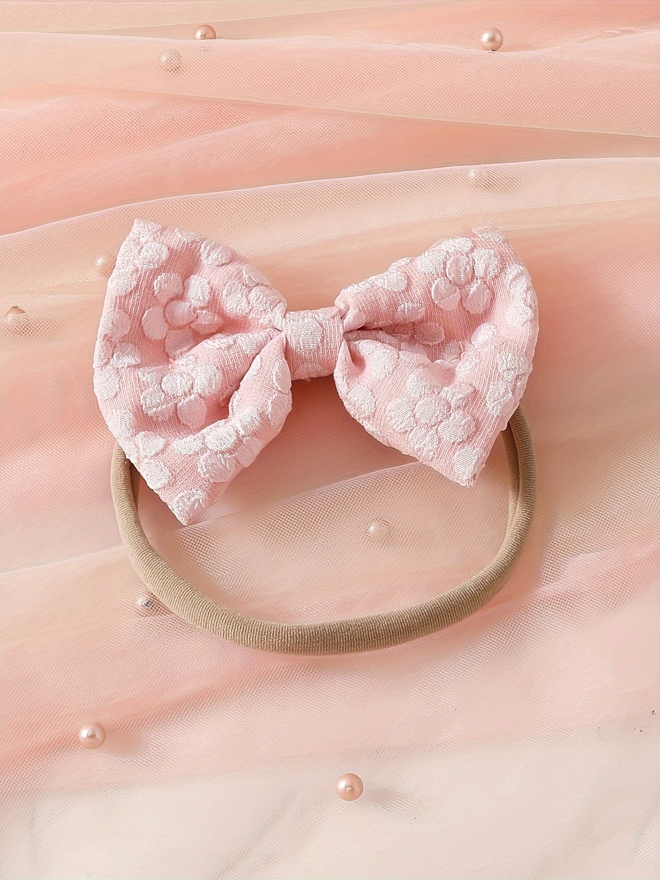 Girls' Long Sleeve Butterfly Pattern Tulle Dress Set with Crop Top and Bow Headband for Fall Winter