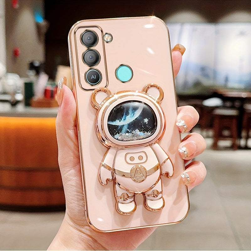 Shockproof TPU Phone Case with Anti-Drop Protection and Built-in Holder for Spark Series Models