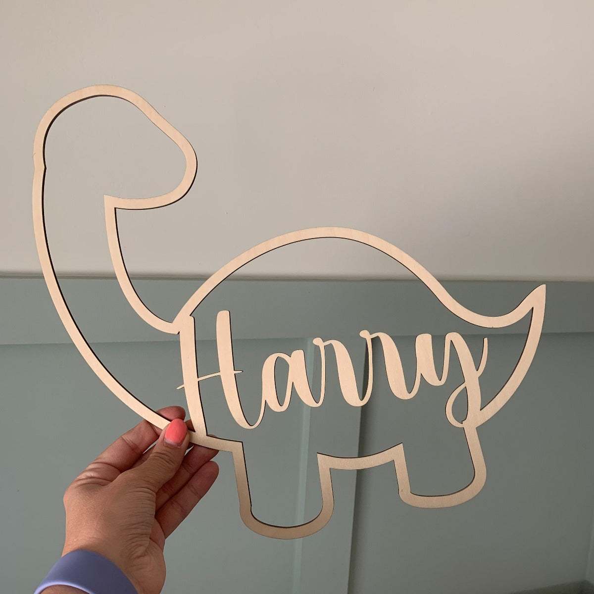 Charm de bolsa de dinosaurio de madera personalizado, regalo grabado para mujeres, Navidad, Acción de Gracias