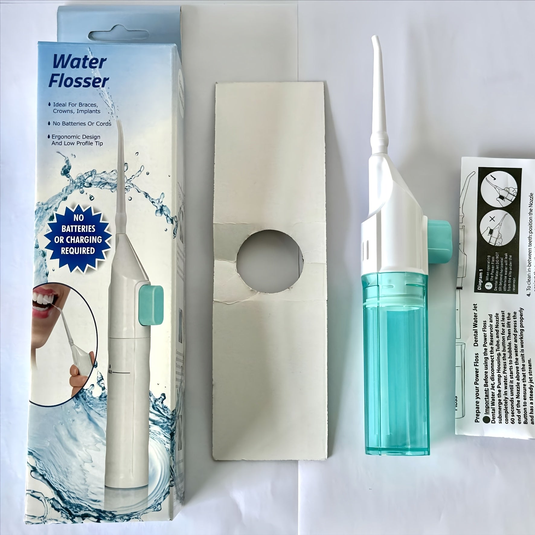Portable High Pressure Water Flosser for Teeth and Gum Care