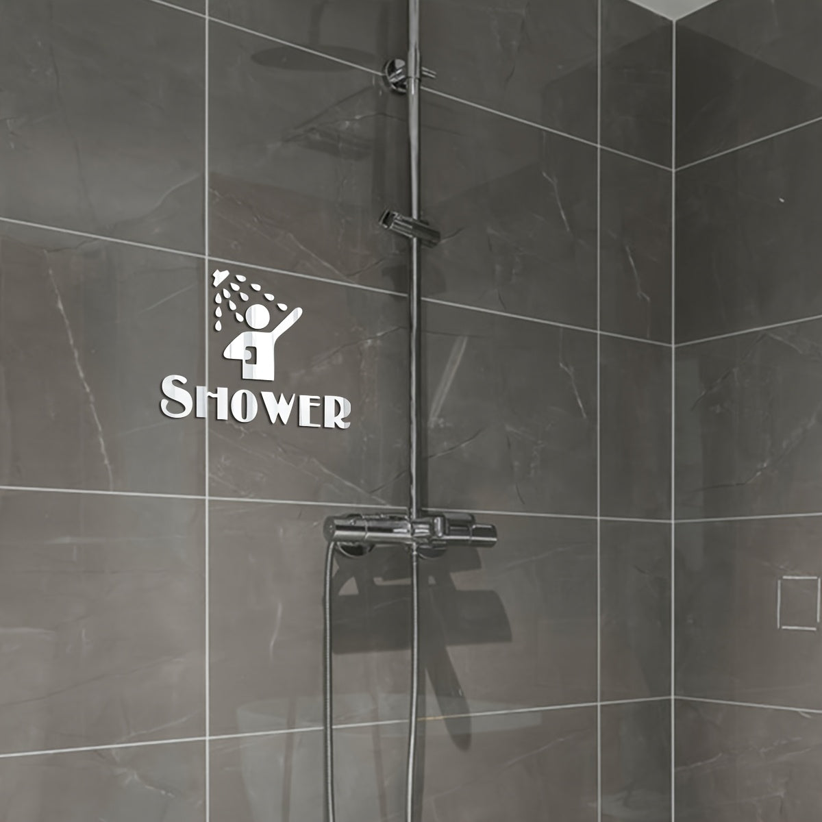 Washable Wall Stickers for Bathroom Glass Doors and Walls Easy to Apply