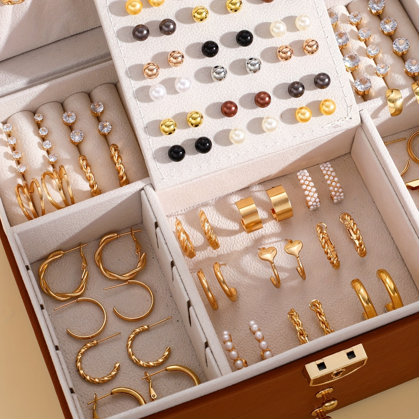 Women’s 108-Piece Alloy Earring Set for Everyday Wear Versatile Gift for All Seasons