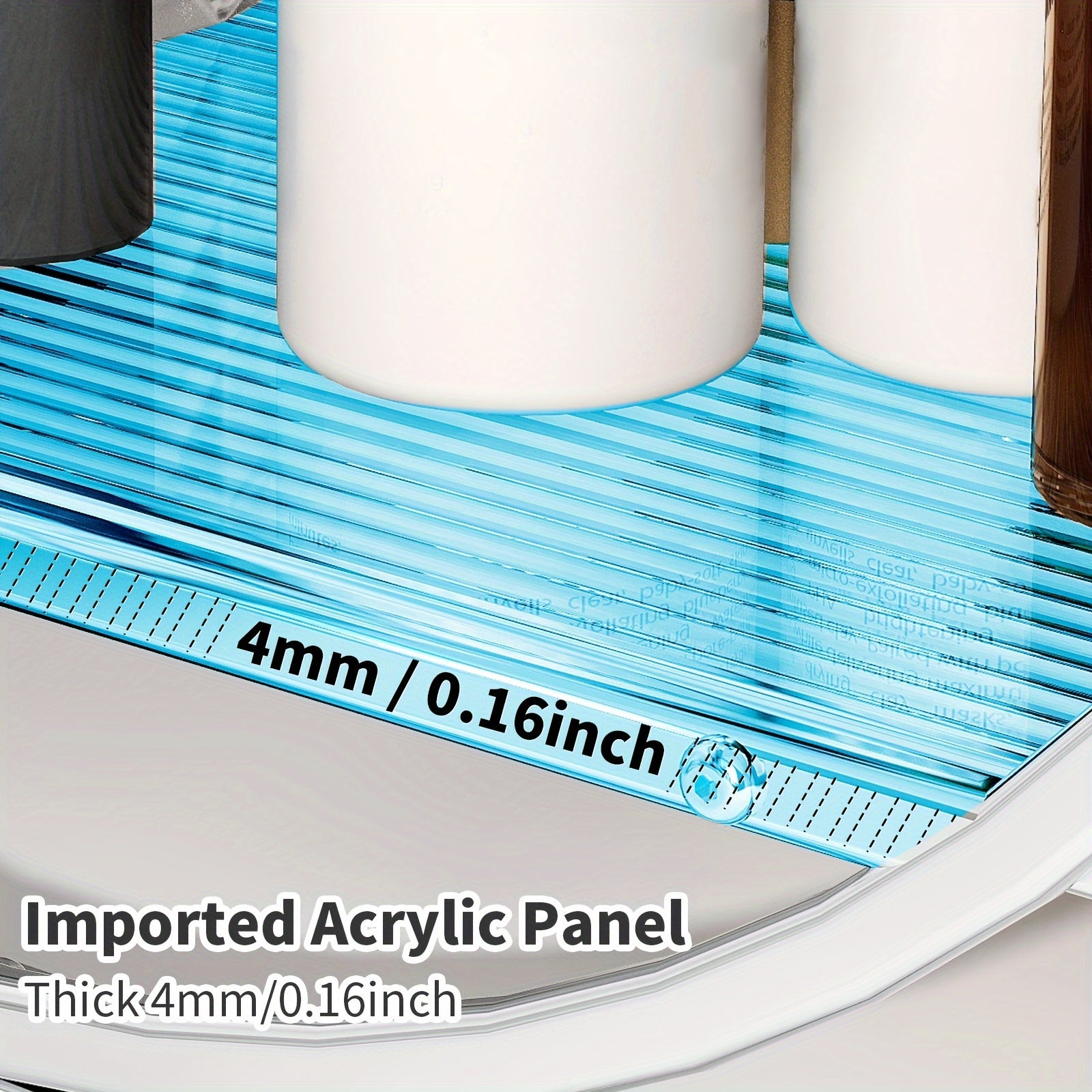 Estante de almacenamiento de cosméticos de hierro fundido dorado de 2 niveles para baño y organizador de maquillaje