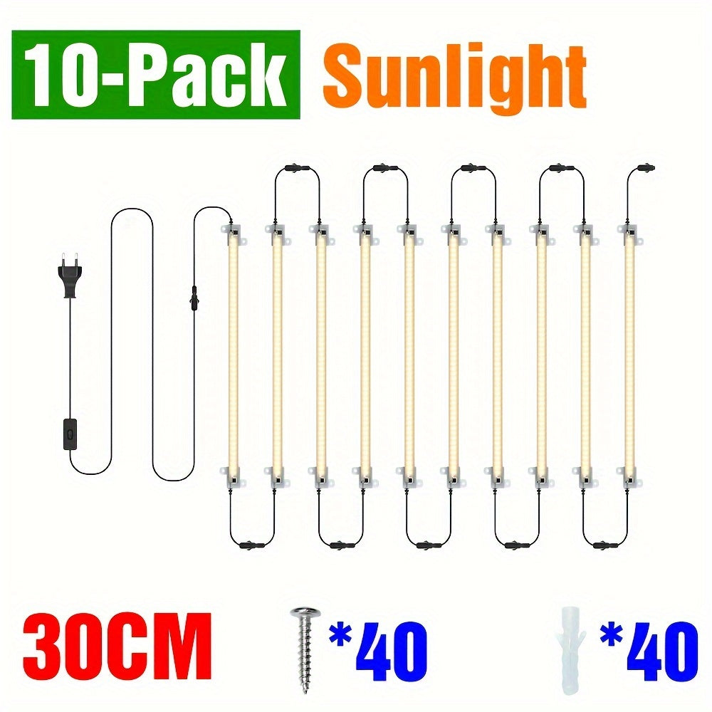 220V Full Spectrum LED Grow Light with 12 Heads 50cm for Indoor Plants Hydroponics Greenhouse