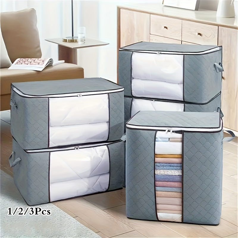 Large Capacity Clothes Storage Bag Travel Makeup Organizer with Reinforced Handle