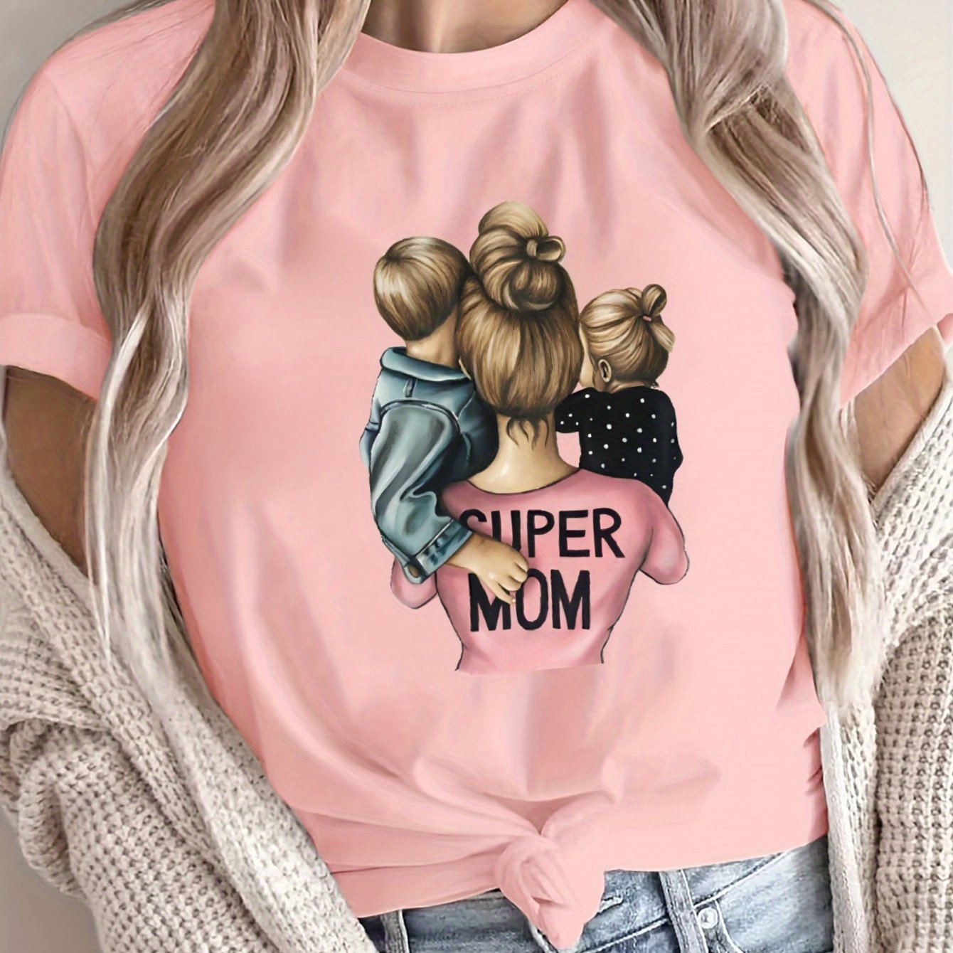 Camiseta suelta para mujer de gran tamaño, transpirable, casual, de manga corta, para verano