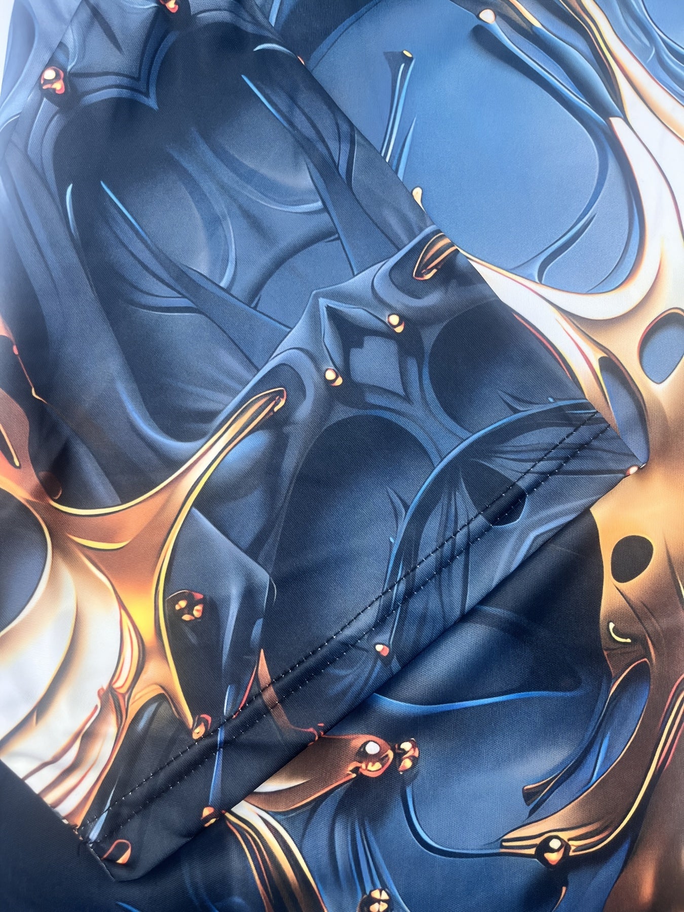 Men's Plus Size Casual T-Shirt with 3D Digital Print Summer Short Sleeve Polyester Knit