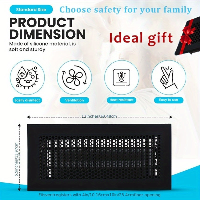 Silicone Floor Vent Cover Protective Cover for Air Vents Home Floors Durable Material