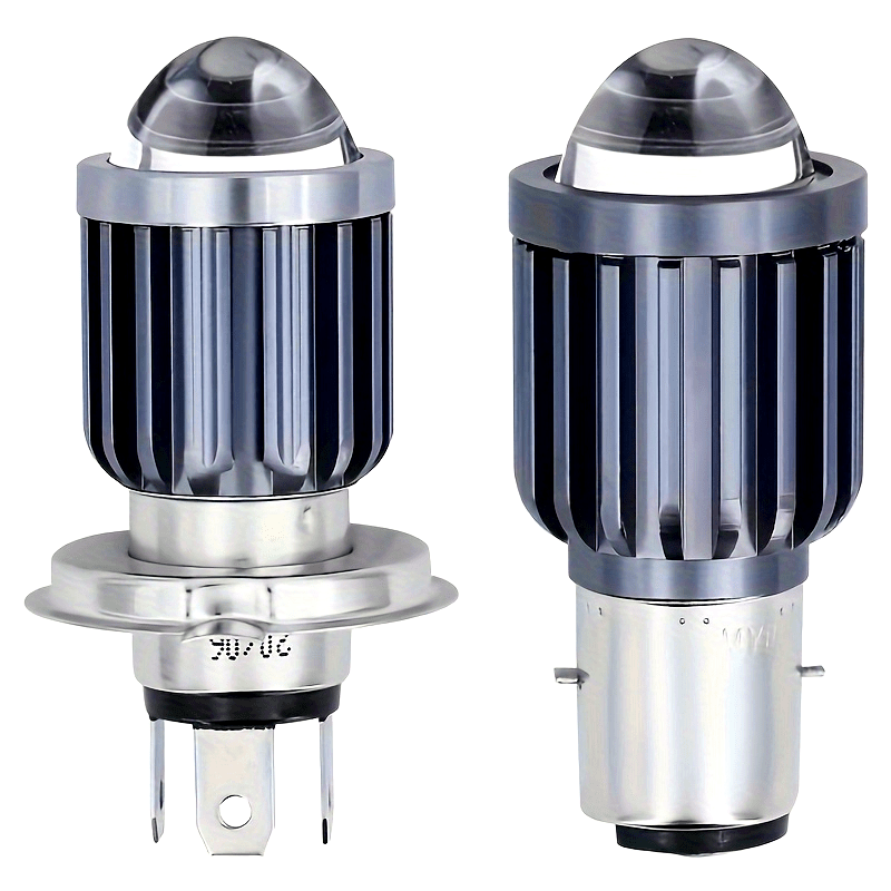 Motorcycle LED Bulb H4 H6 BA20D P15D 6000LM White Yellow Hi Lo Beam