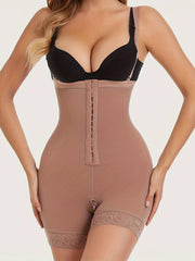 Shapewear Jumpsuit with Adjustable Shapepants and Lace Details for Lingerie and Shaping