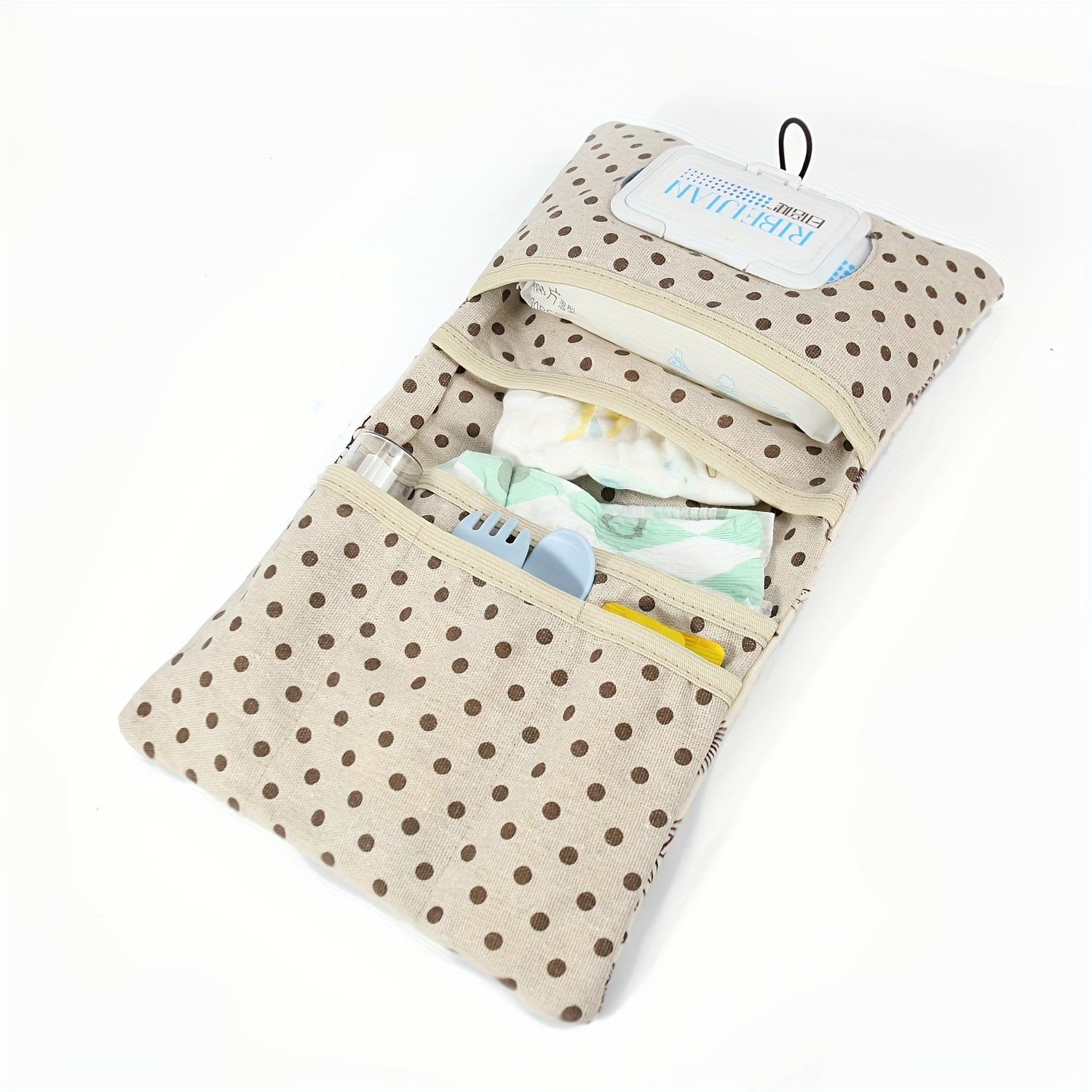 Animal Print Diaper Bag with Wet Wipes Holder Travel Linen Organizer and Mom Toiletry Bag