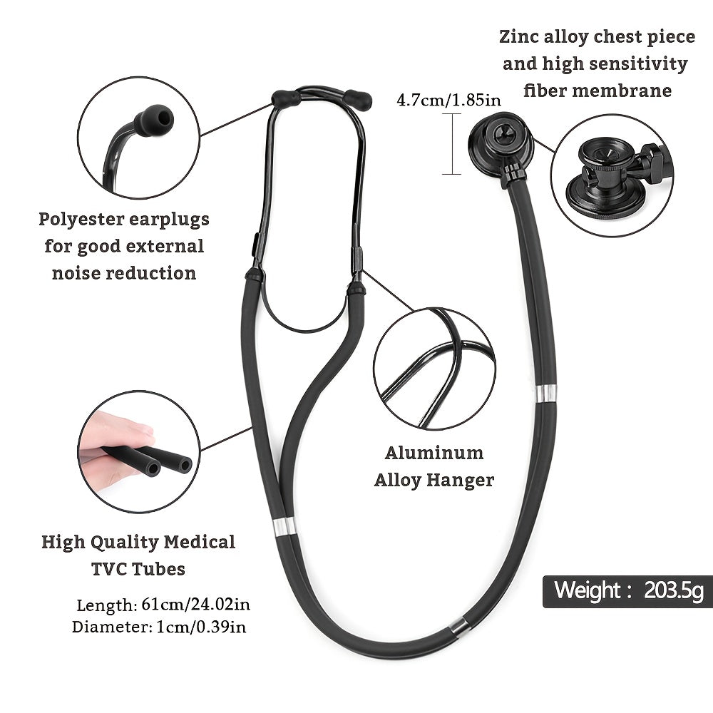 Dual-Head Medical Stethoscope for Doctors with Premium Sound Quality and Multiple Bell Sizes