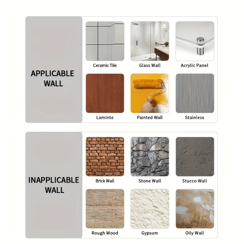 3D Self-Adhesive PET Tile Wall Stickers Waterproof Anti-Mold Oil-Resistant for Kitchen Bathroom Living Room