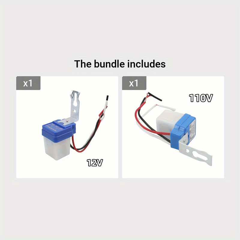Automatic Street Light Control Switch Brass Contacts Indoor Outdoor 12V 24V 110V 220V