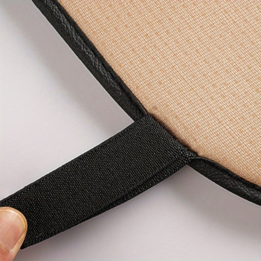 2pcs Ventilated Non-Slip Breathable Car Seat Covers Front Seats Black or White