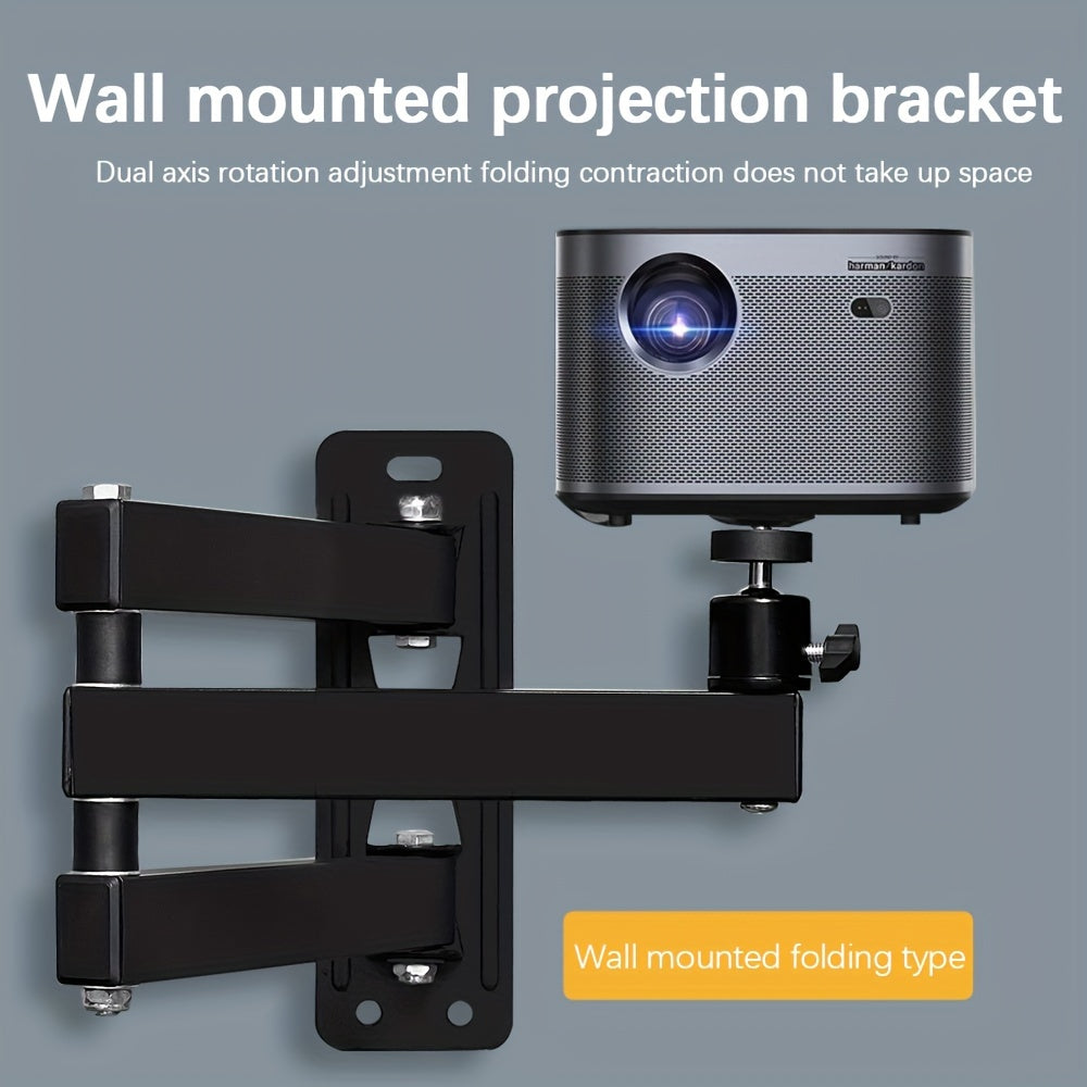 Soporte de pared duradero para proyector con rotación de 360° para televisores y teatros en casa
