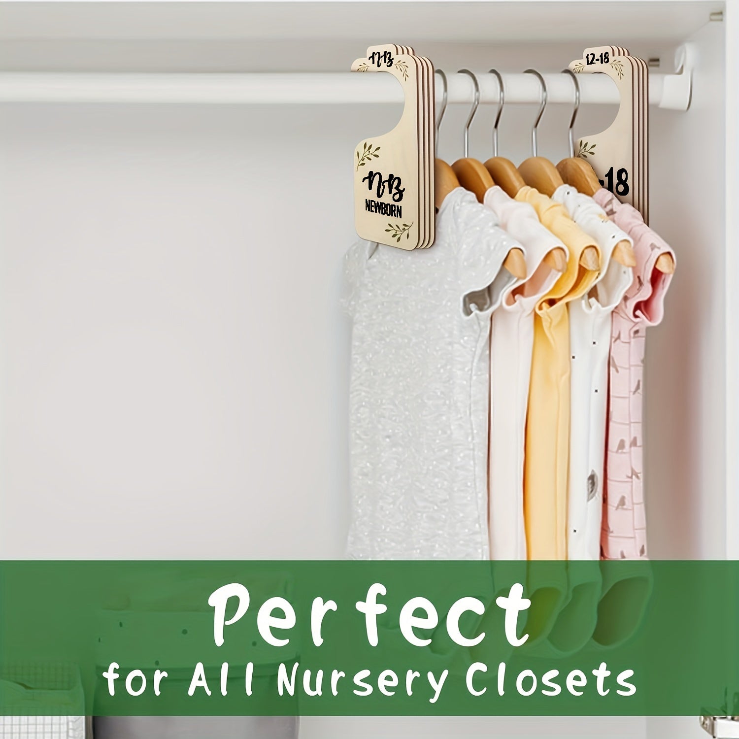 Set of 8 Closet Dividers for Clothes Organization Double-Sided Hanger Organizers for Clothing Sizes