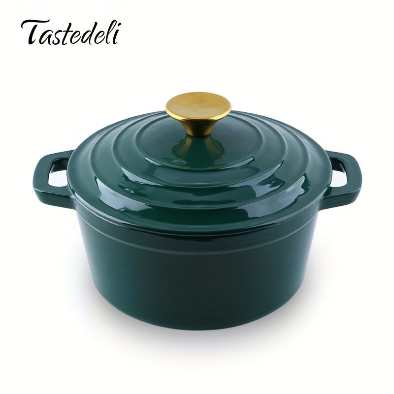 Enamelled Cast Iron Dutch Oven 20cm 2.75qt Round Kitchen Cookware