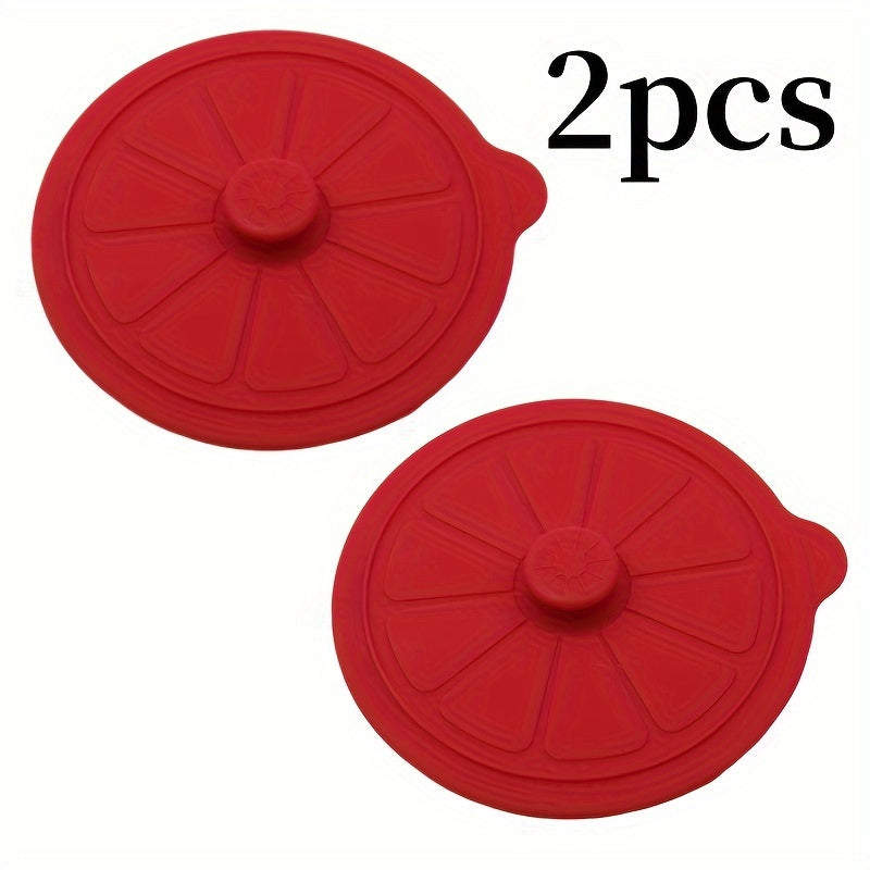 Lemon Shaped Silicone Cup Lids 9.5cm Reusable Food Grade Fits Mugs Water Cups