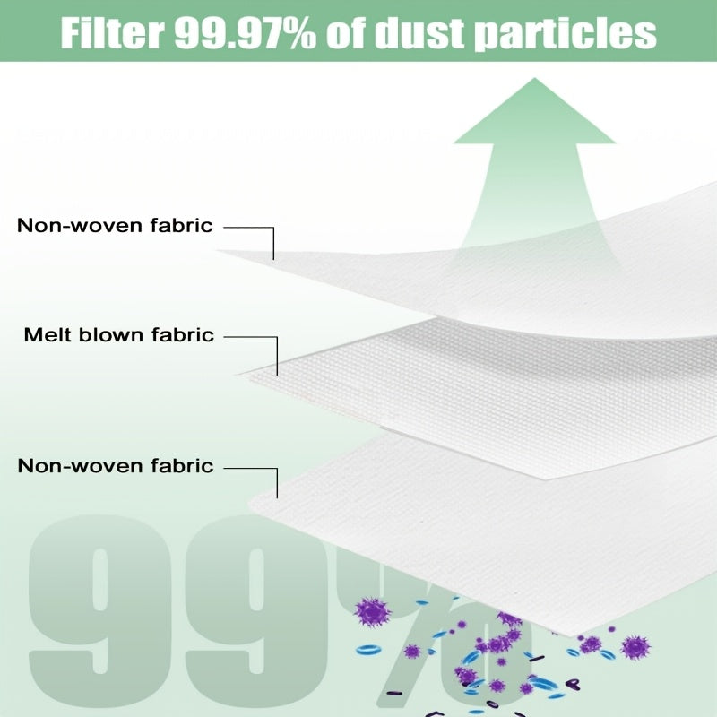 Set of 10 Vacuum Cleaner Dust Bags for Home Use, Sturdy Fabric, Fits Multiple Models