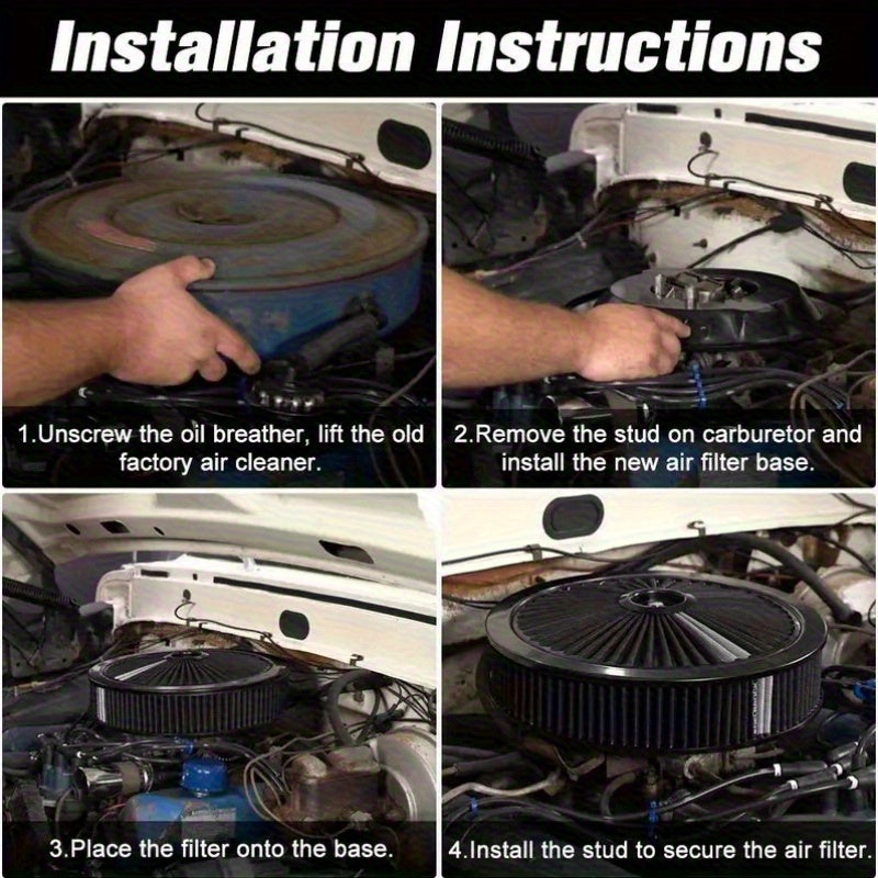 14 Inch Washable Round Ventilated Vent Cap Air Filter Replacement