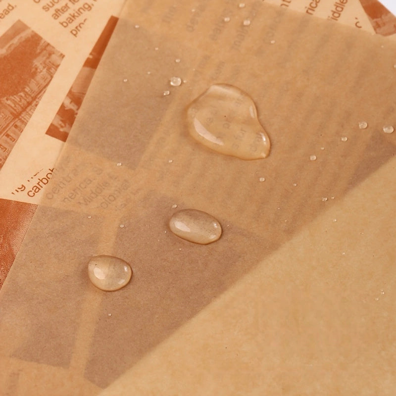 100 Square Paper Doilies Oil-Absorbing Disposable Baking Liners for Kitchen