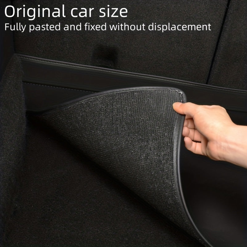 Car Trunk Protector Leather Mat for Tesla Model 3 Y Anti-Scratch Dust Guard 2pcs