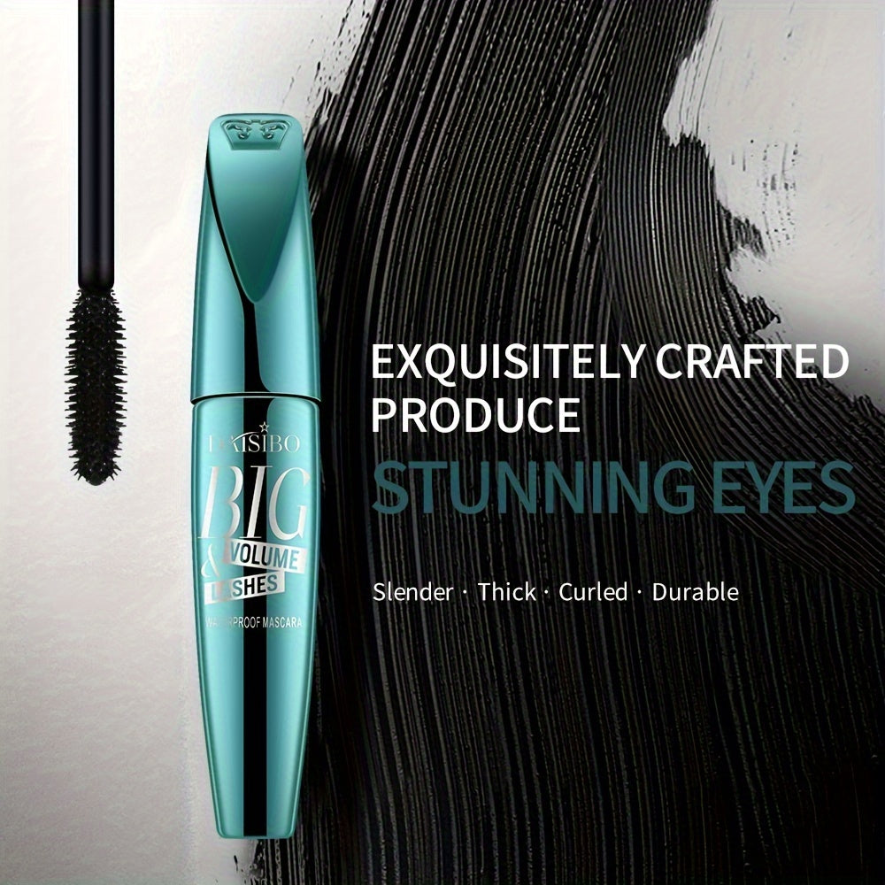 Women Waterproof 5D Volume Mascara Long-Lasting Black Clump-Free Enhancer